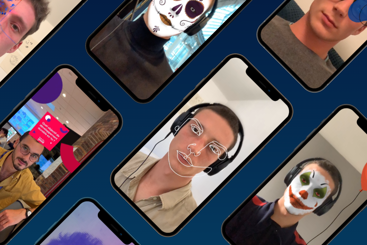 Augmented reality filters mockups
